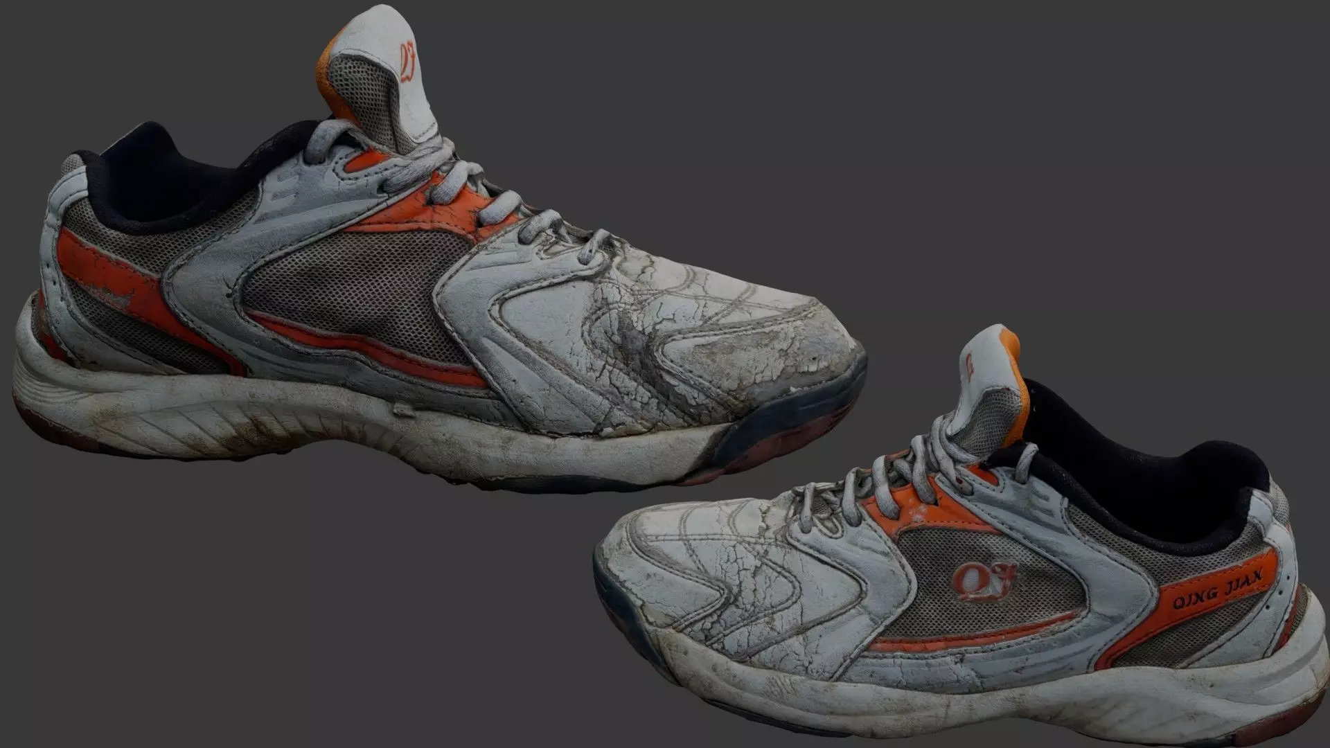 Worn Dirty Sneaker Scan Low-poly 3D model