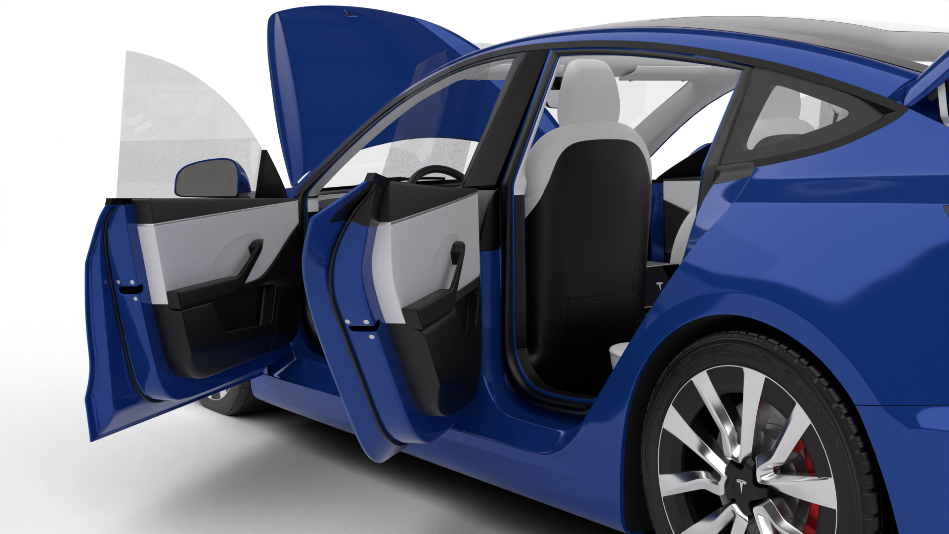 Tesla Model 3 2024 HQ 3d model 3D model_6