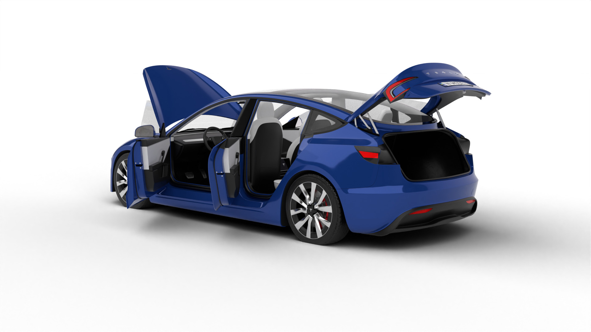 Tesla Model 3 2024 HQ 3d model 3D model_1