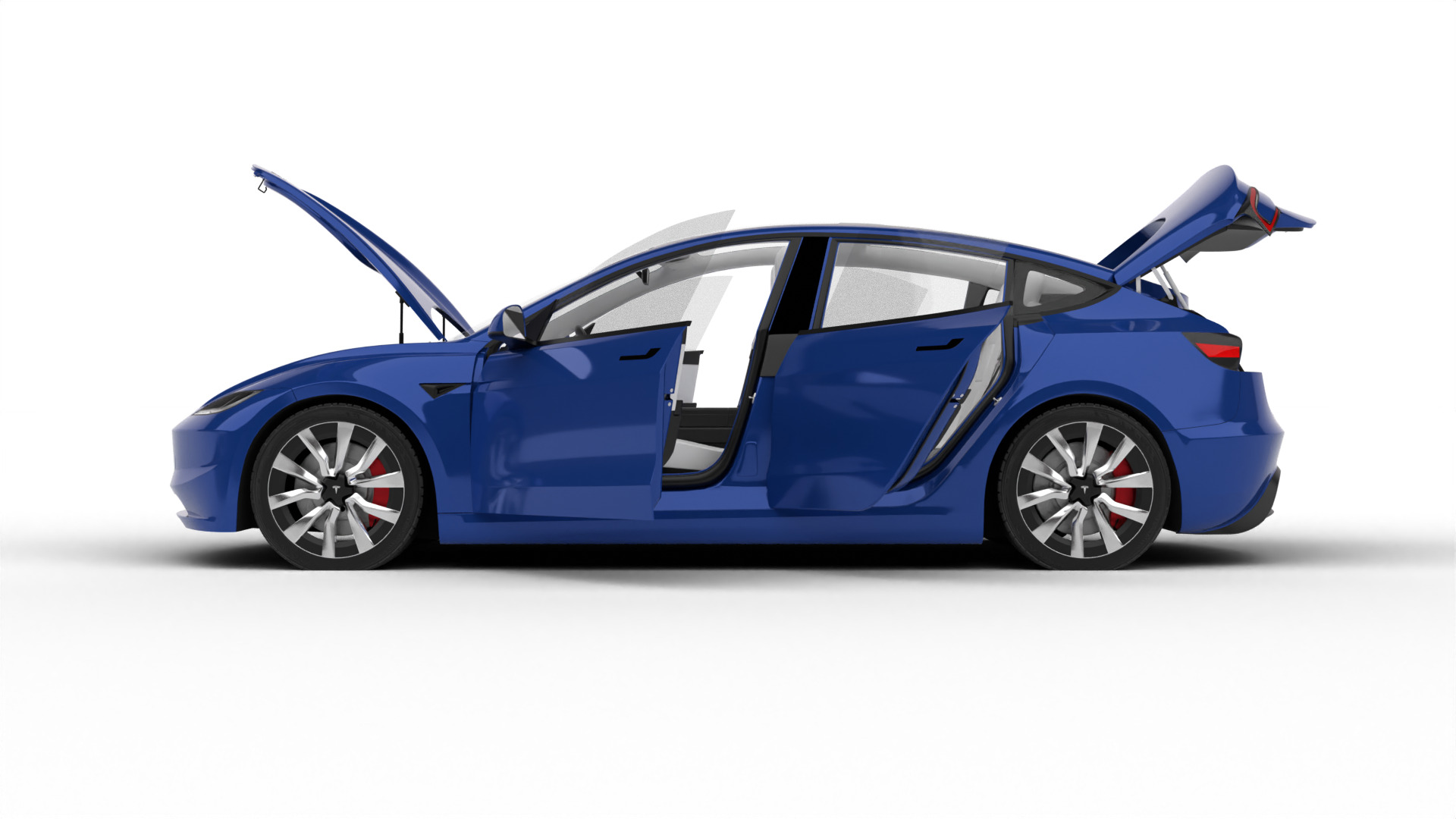 Tesla Model 3 2024 HQ 3d model 3D model_4