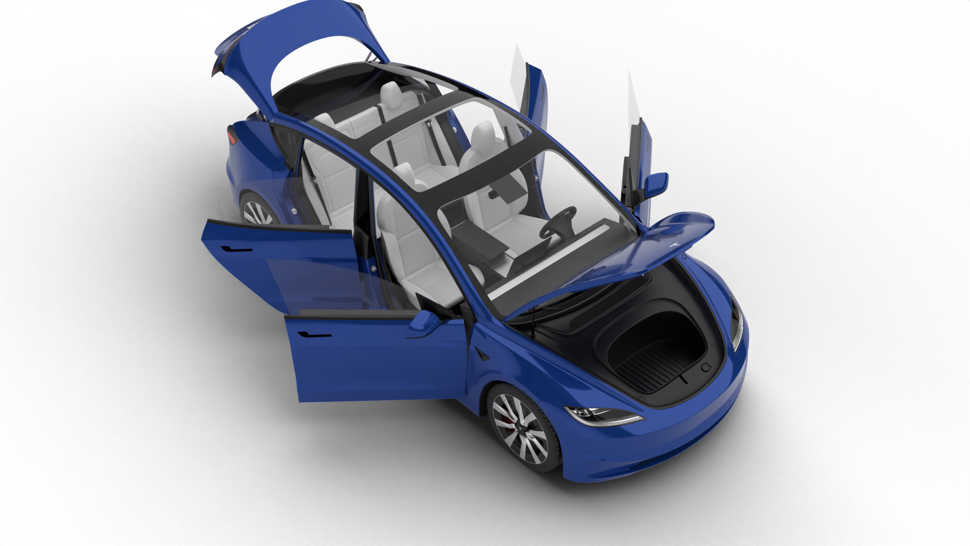 Tesla Model 3 2024 HQ 3d model 3D model_3