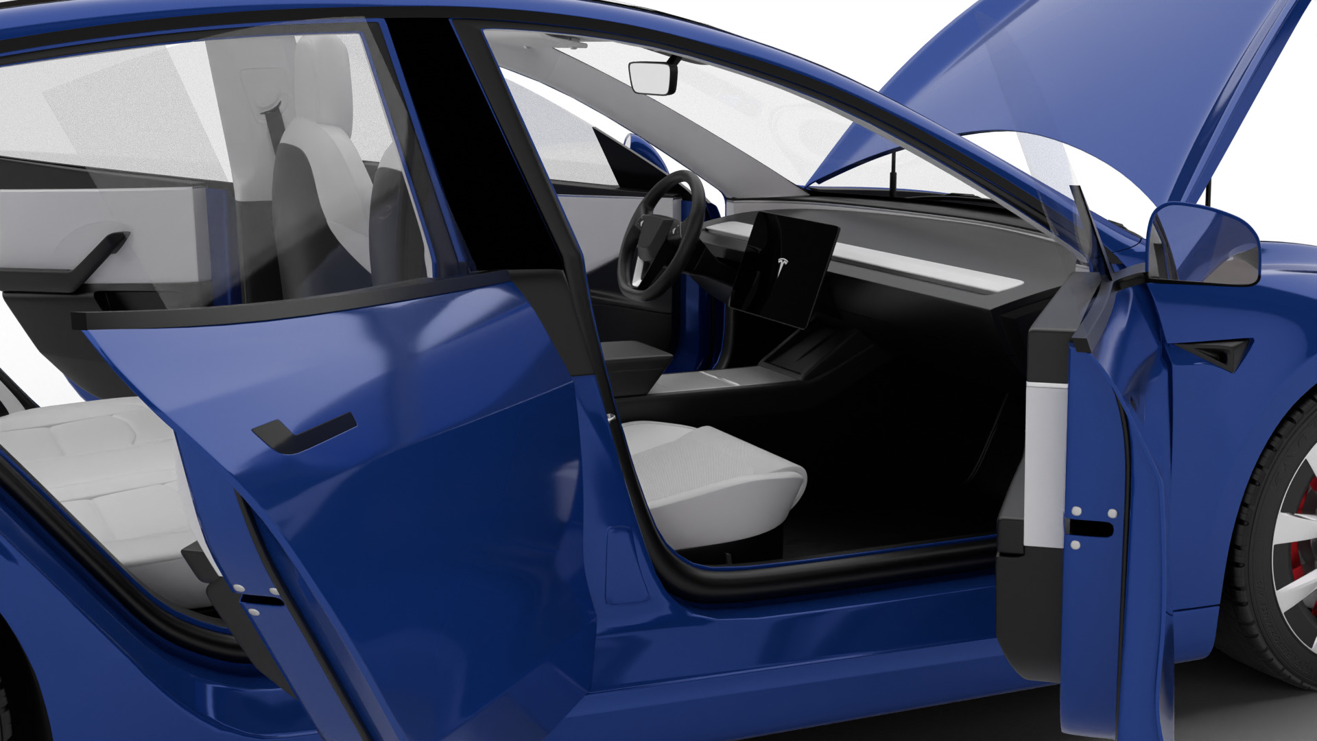 Tesla Model 3 2024 HQ 3d model 3D model_19