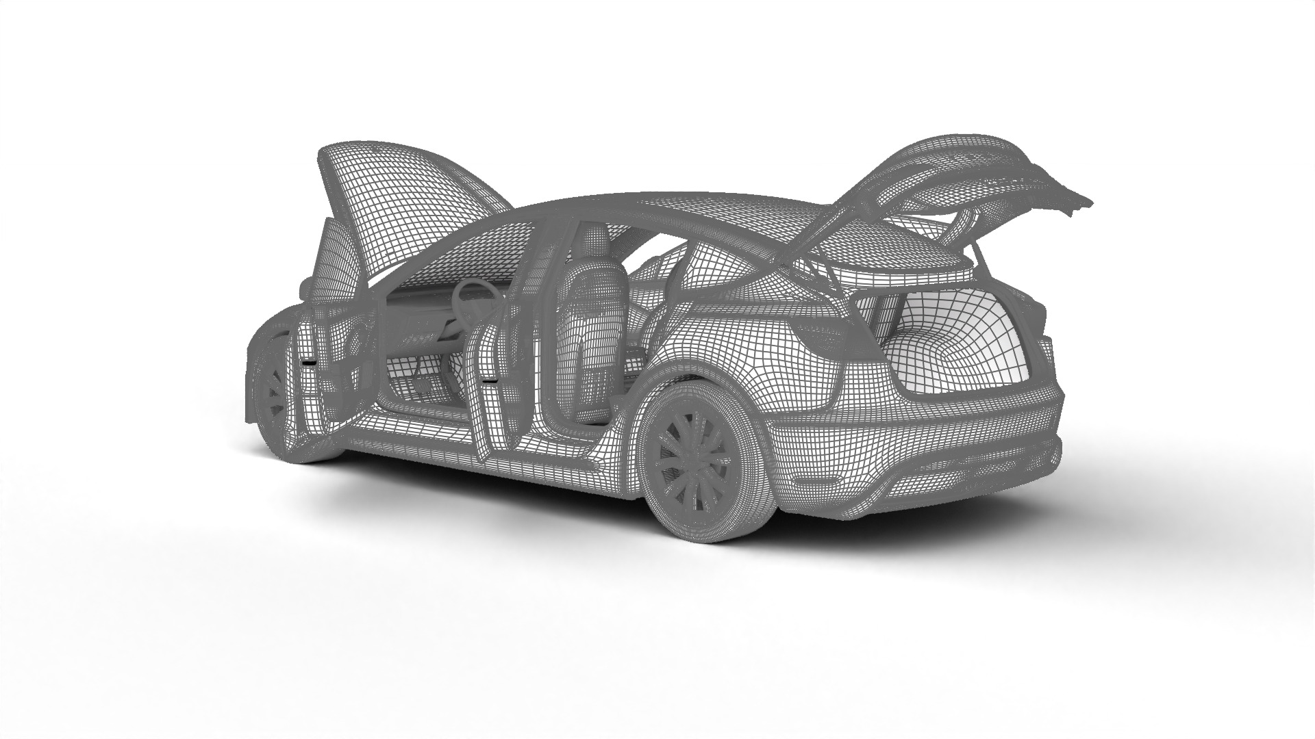 Tesla Model 3 2024 HQ 3d model 3D model_25