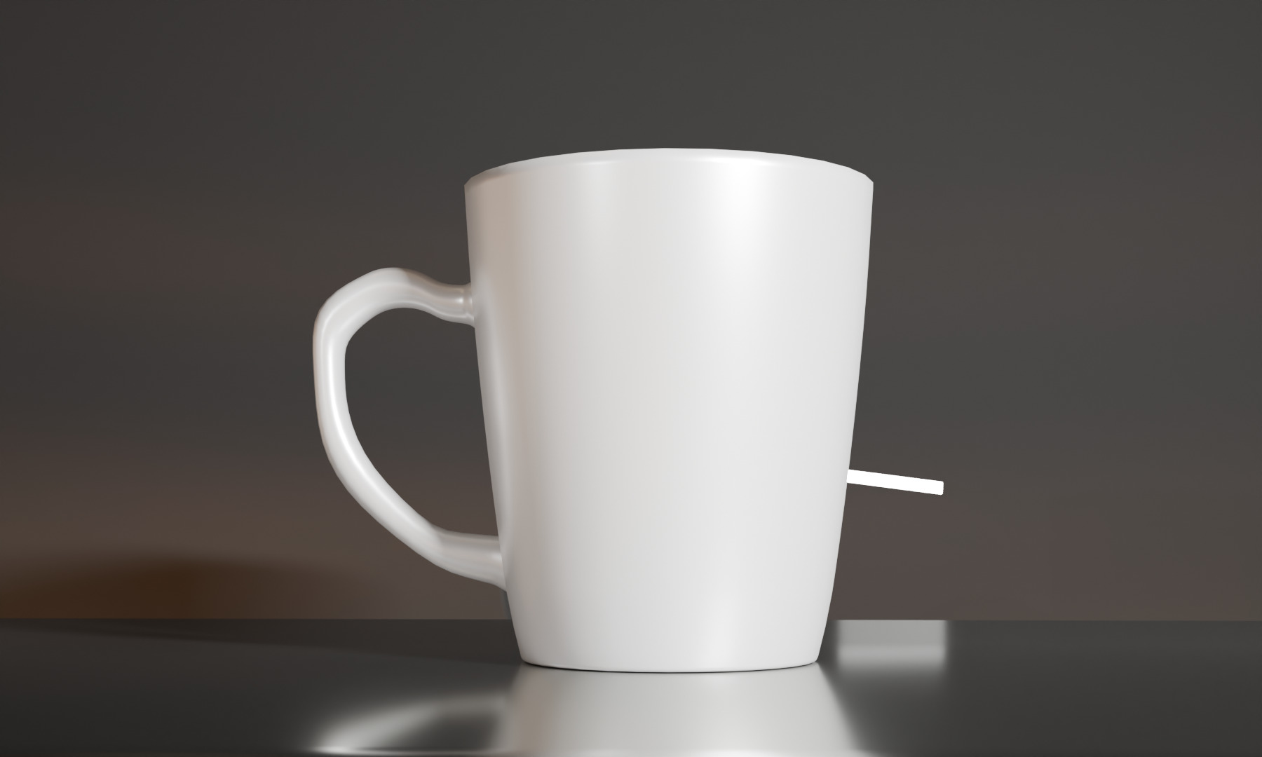 Realistic 3D White Mug Mockup  High-Quality 3D Model Free 3D model_2