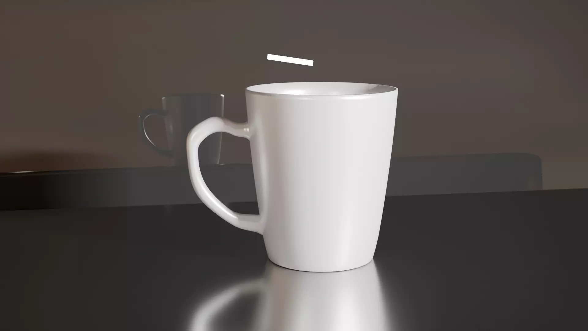 Realistic 3D White Mug Mockup  High-Quality 3D Model Free 3D model_0