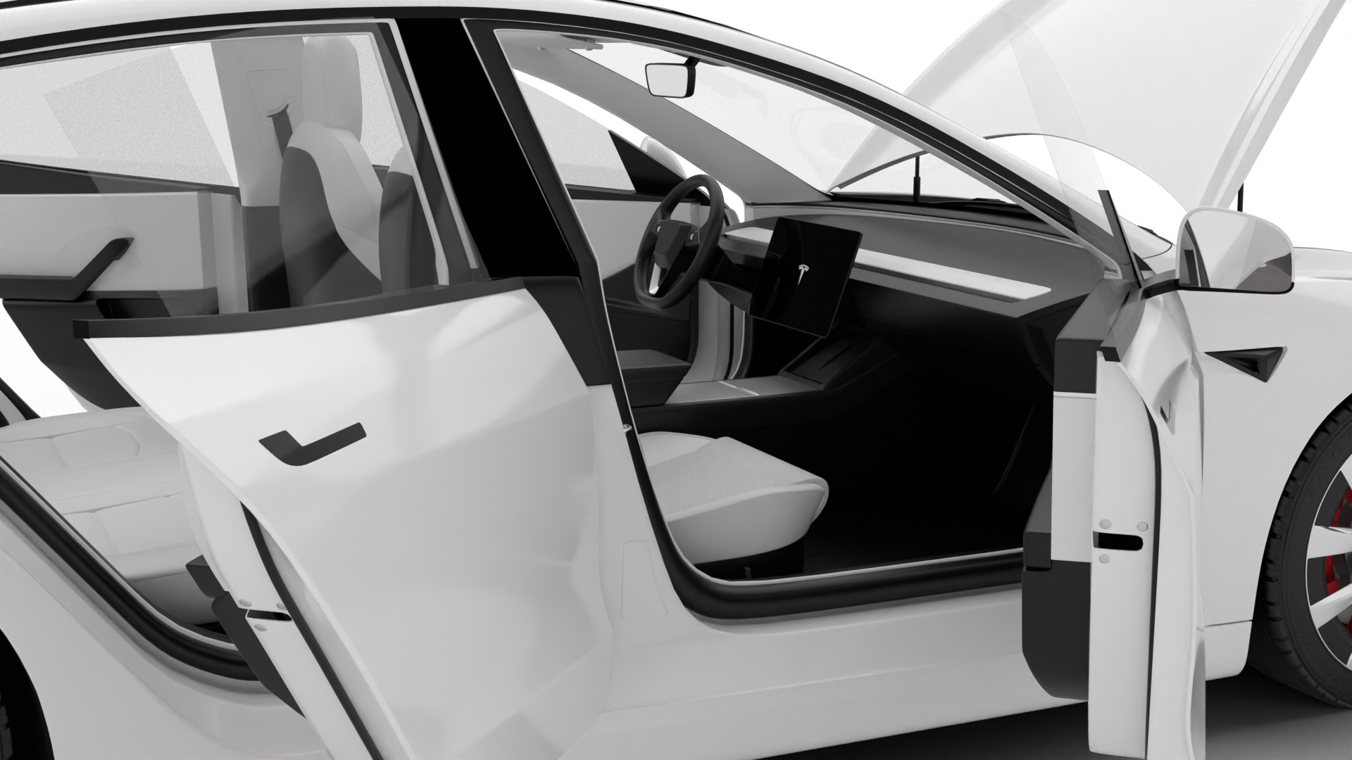 Tesla Model 3 2024 HQ 3d model 3D model_19