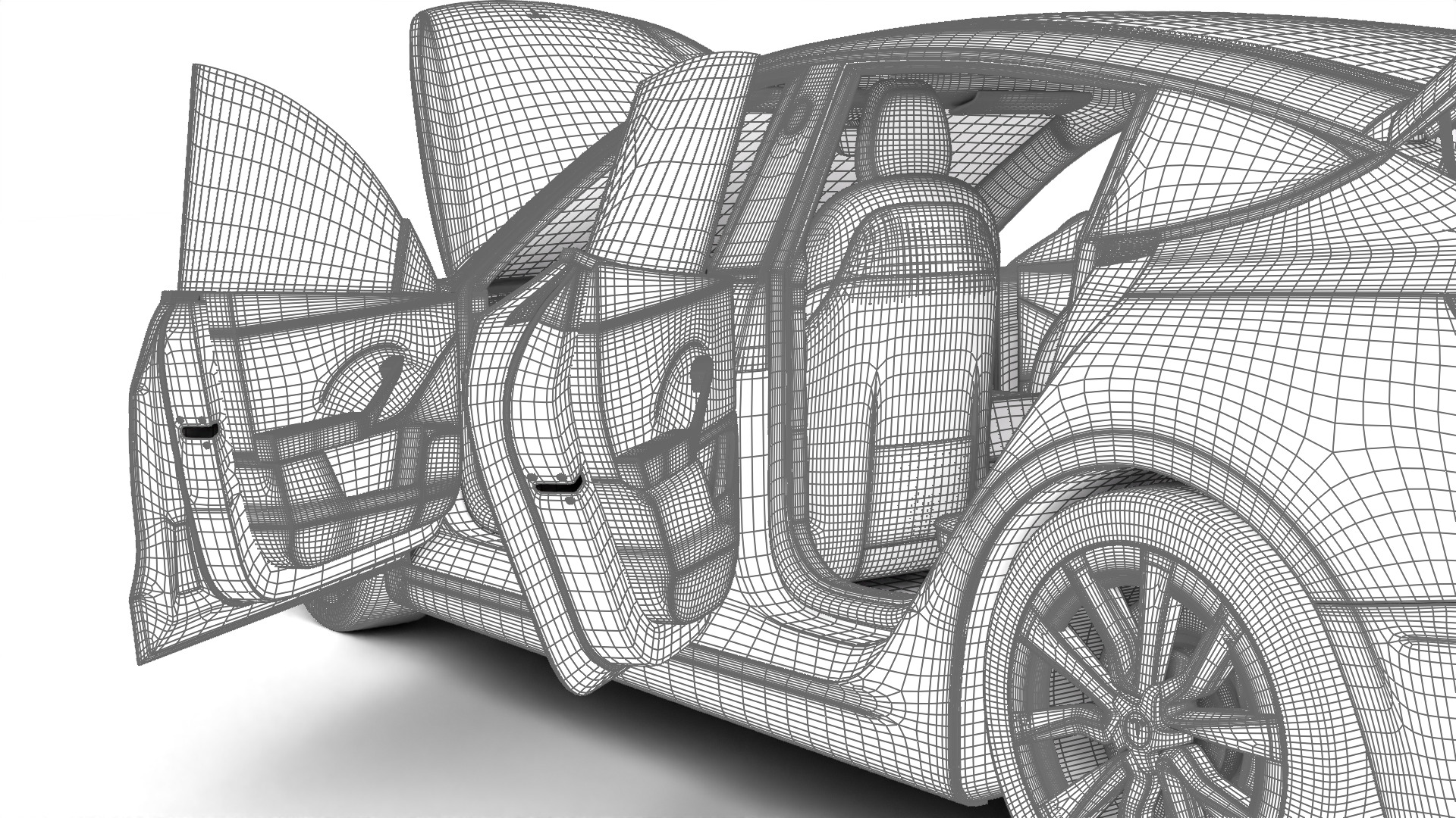 Tesla Model 3 2024 HQ 3d model 3D model_42