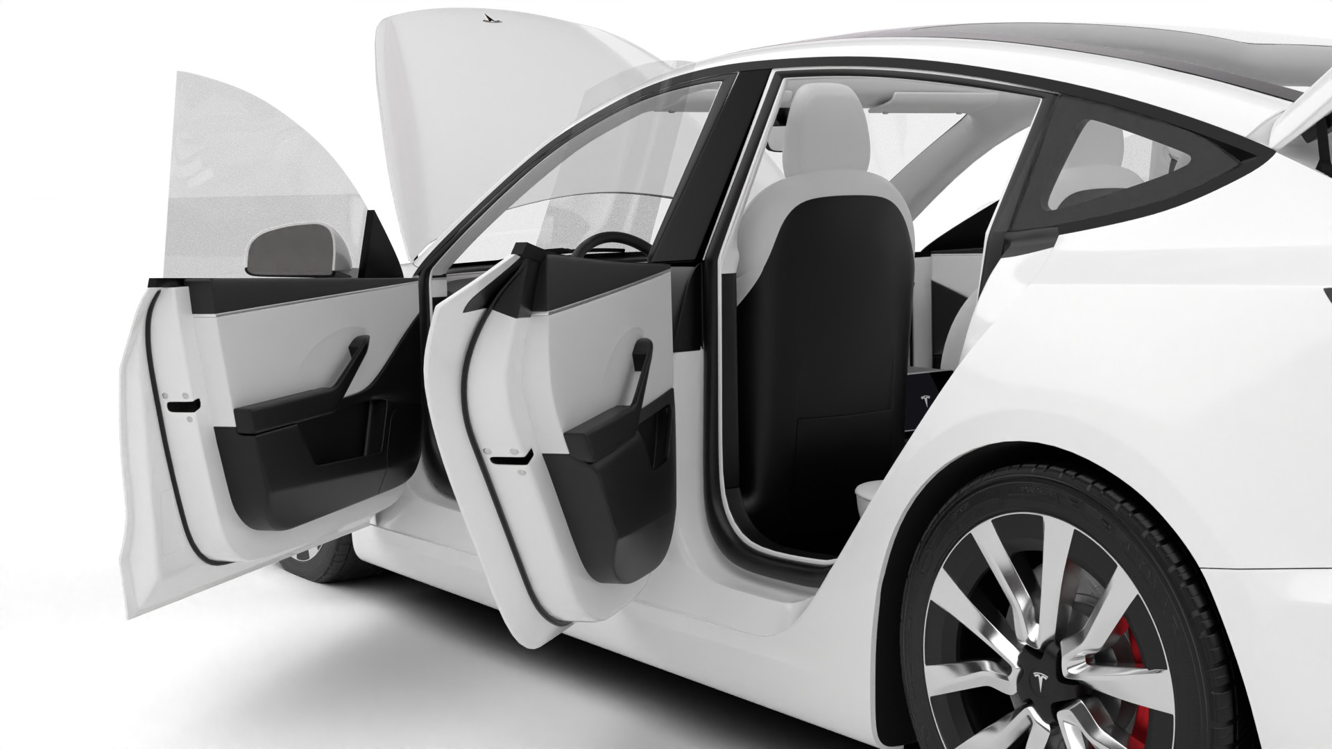 Tesla Model 3 2024 HQ 3d model 3D model_15