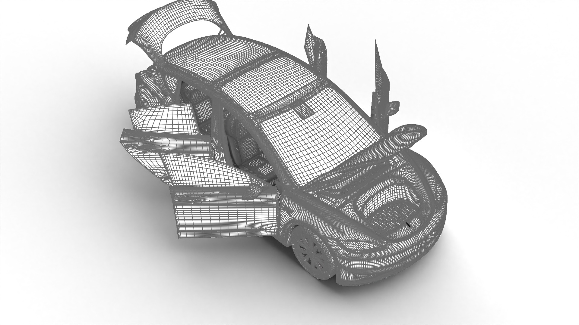 Tesla Model 3 2024 HQ 3d model 3D model_35