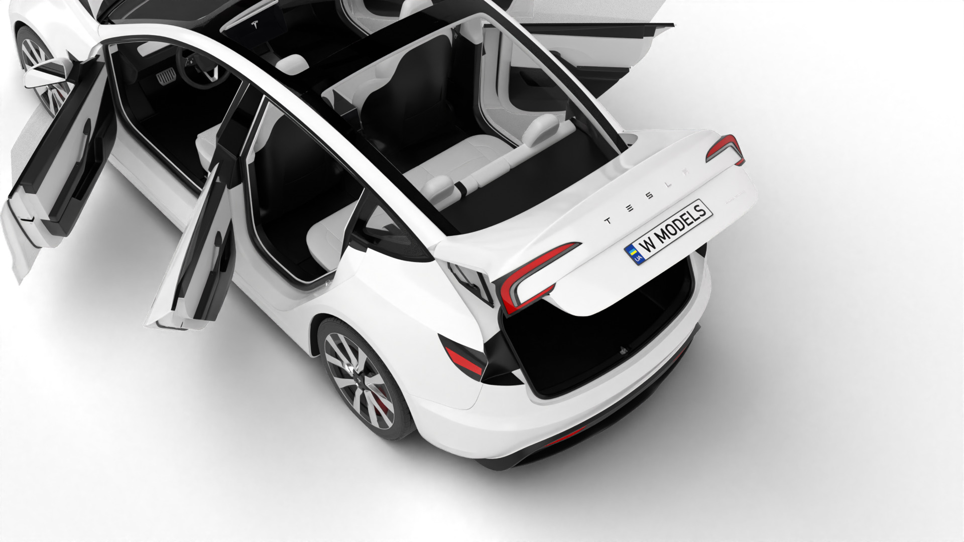 Tesla Model 3 2024 HQ 3d model 3D model_14