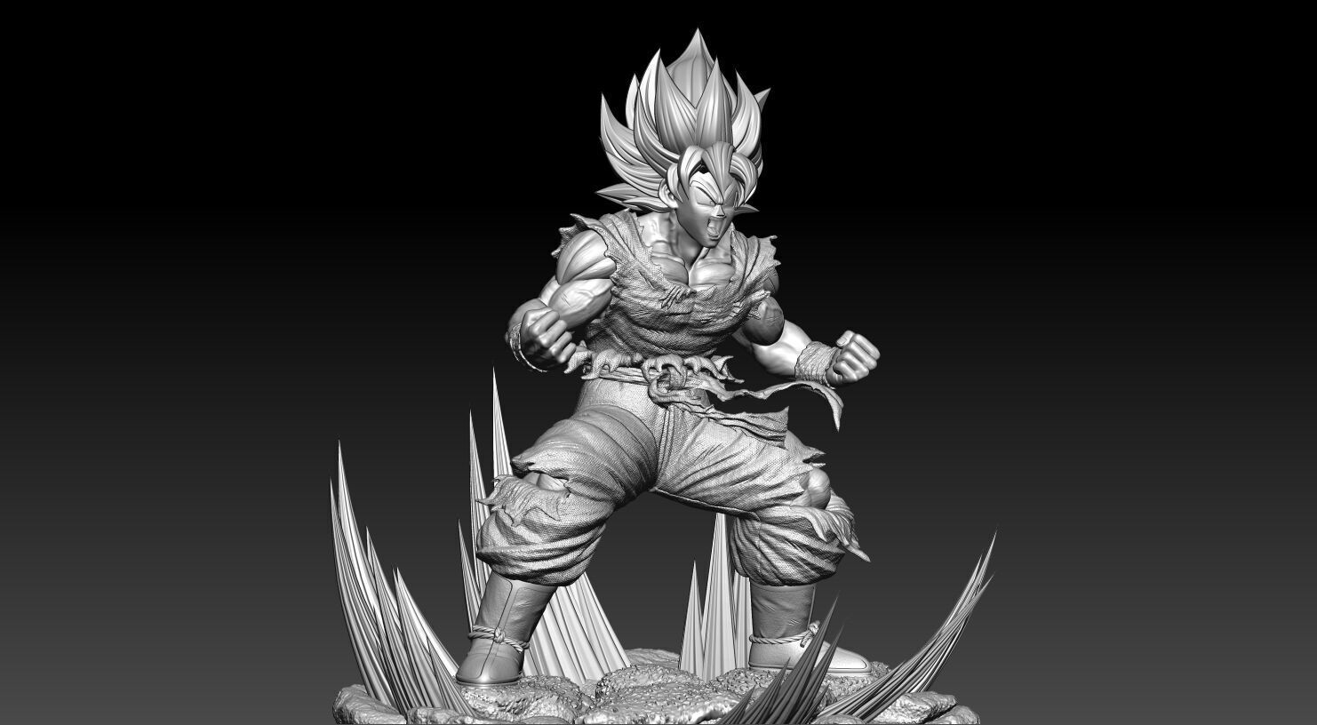 GOKU SSJ1 NAMEK SAGA 3D print model_15
