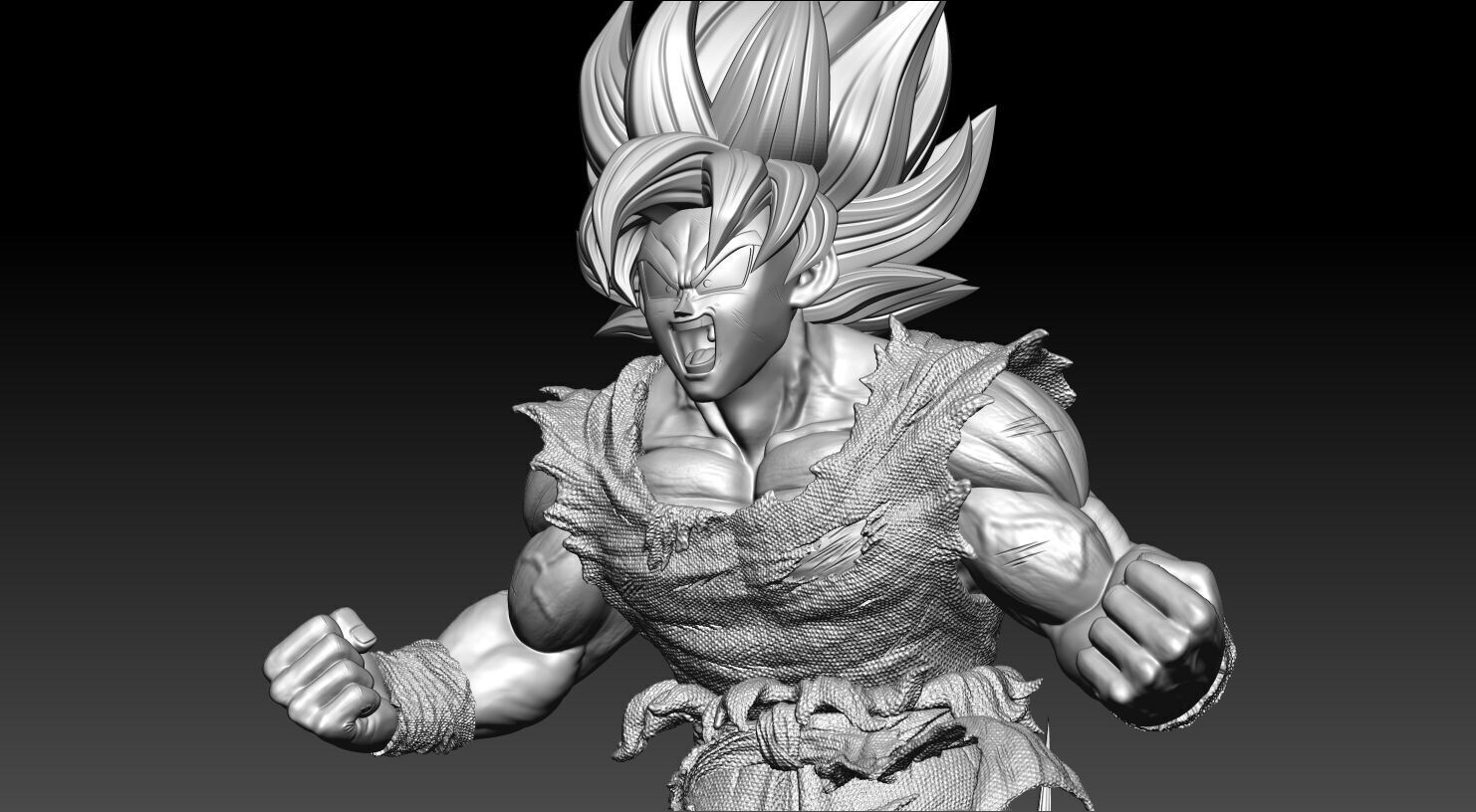 GOKU SSJ1 NAMEK SAGA 3D print model_13