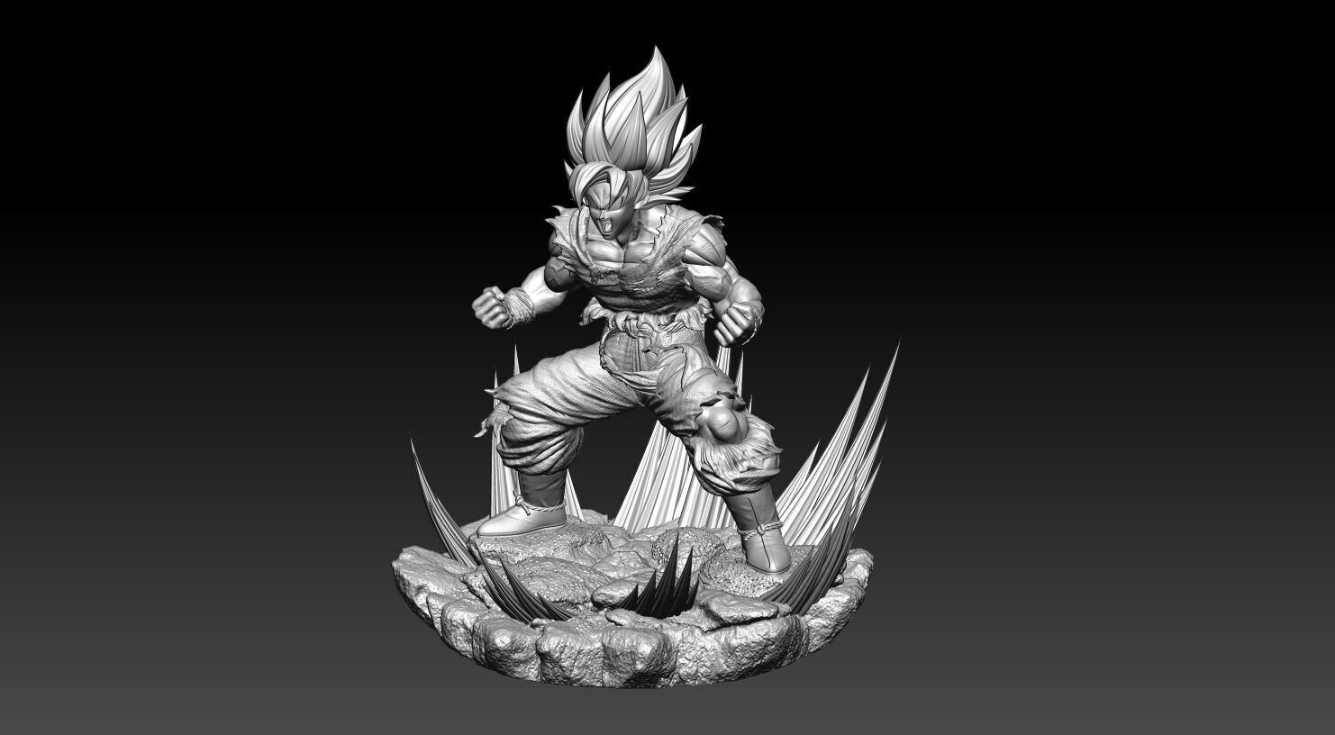 GOKU SSJ1 NAMEK SAGA 3D print model_14