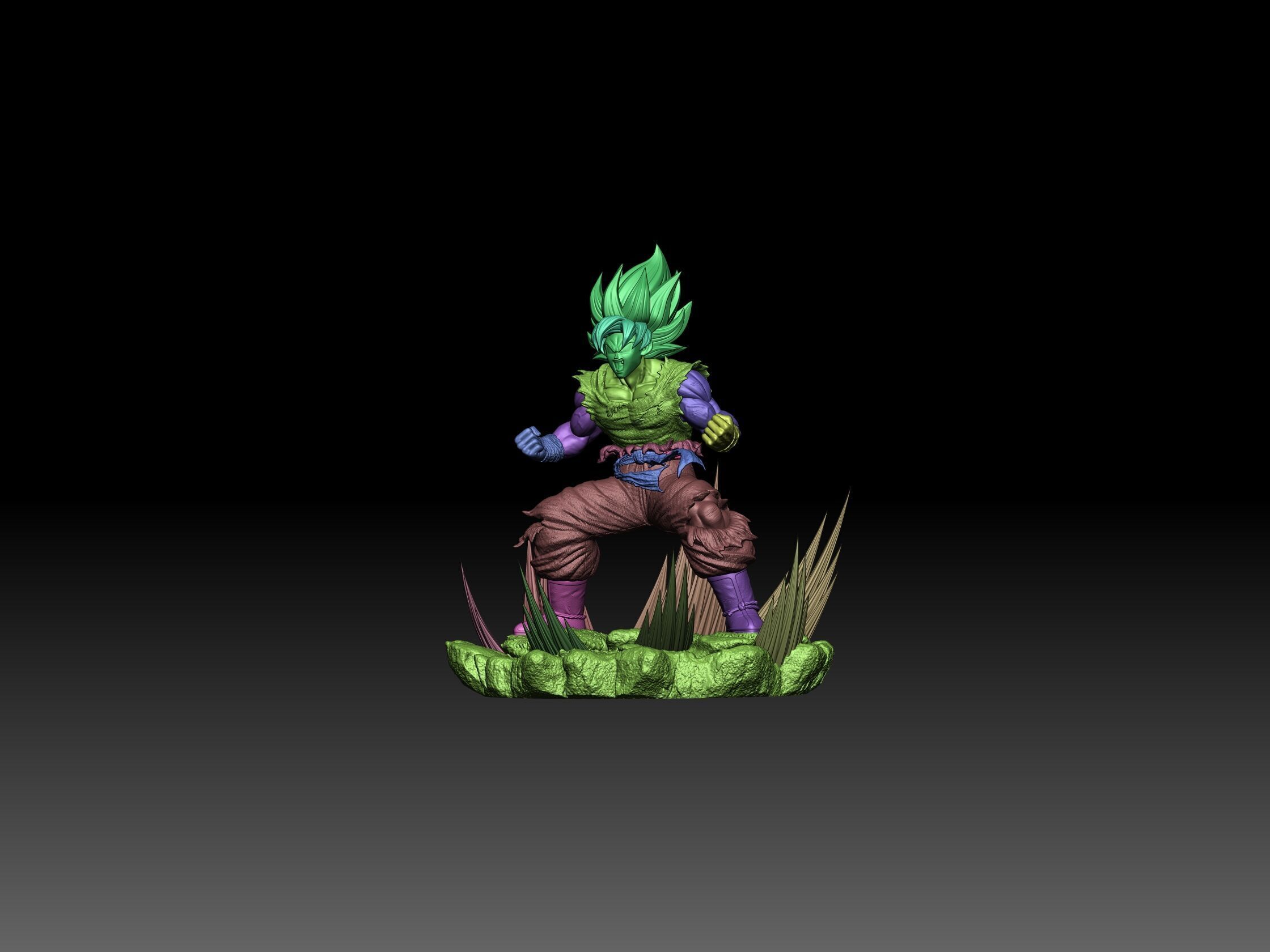 GOKU SSJ1 NAMEK SAGA 3D print model_17