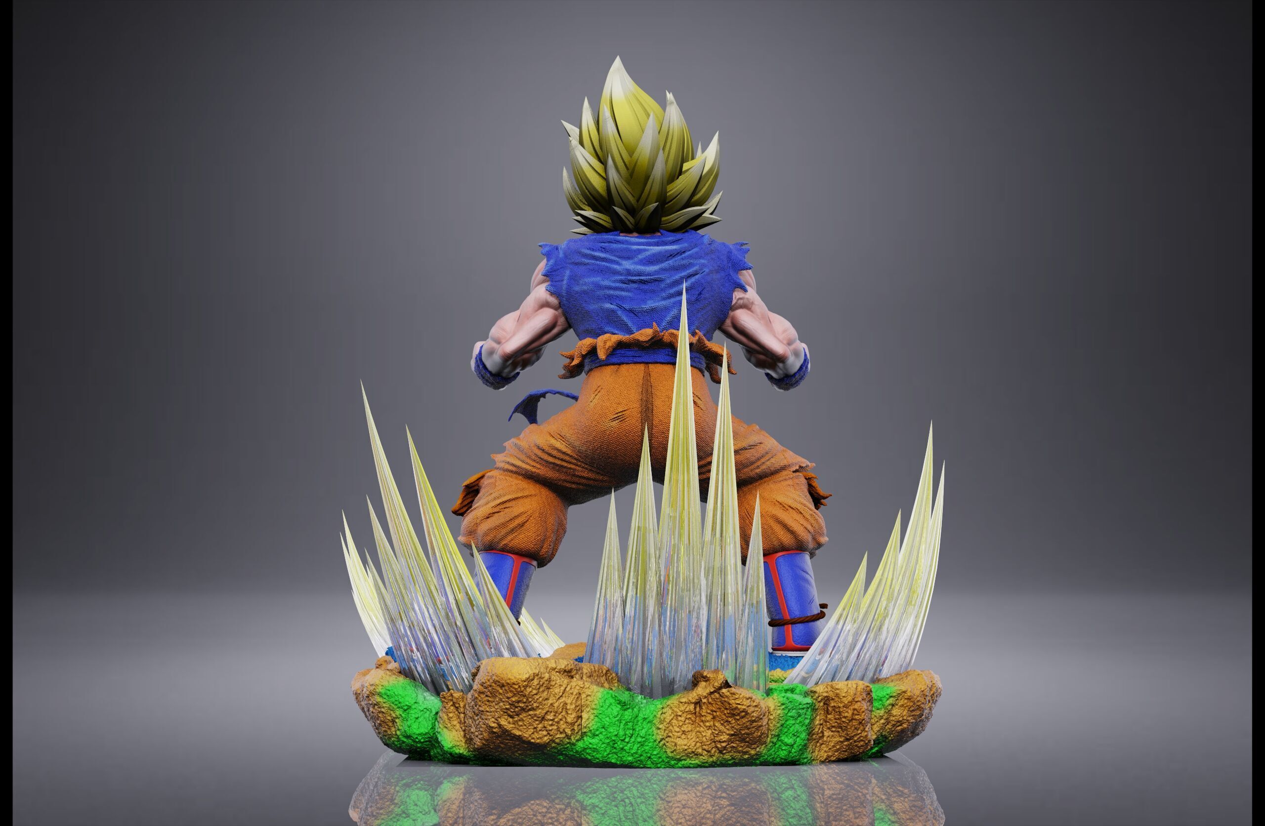 GOKU SSJ1 NAMEK SAGA 3D print model_4