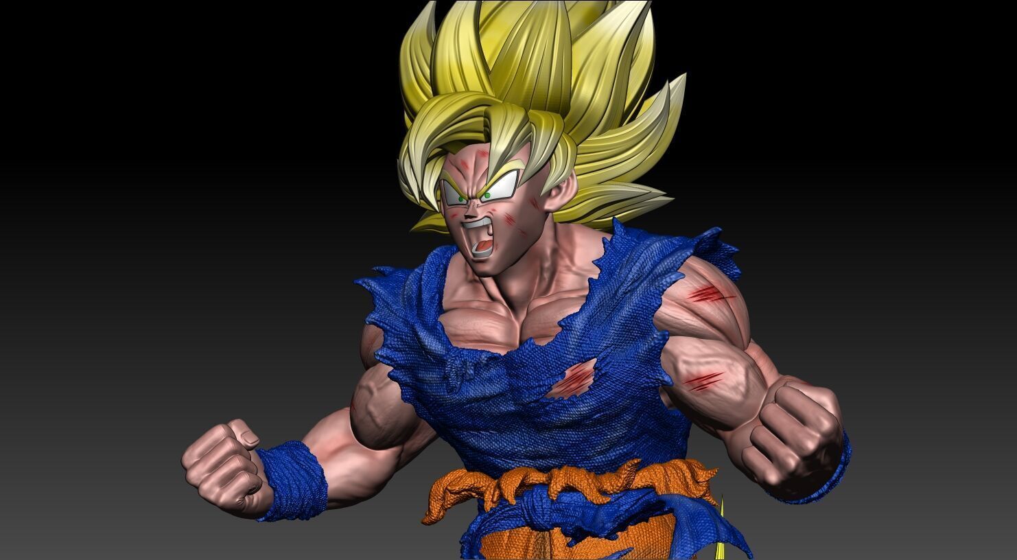 GOKU SSJ1 NAMEK SAGA 3D print model_12