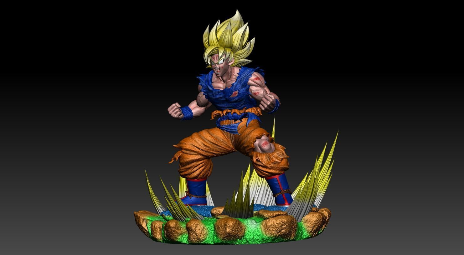 GOKU SSJ1 NAMEK SAGA 3D print model_11