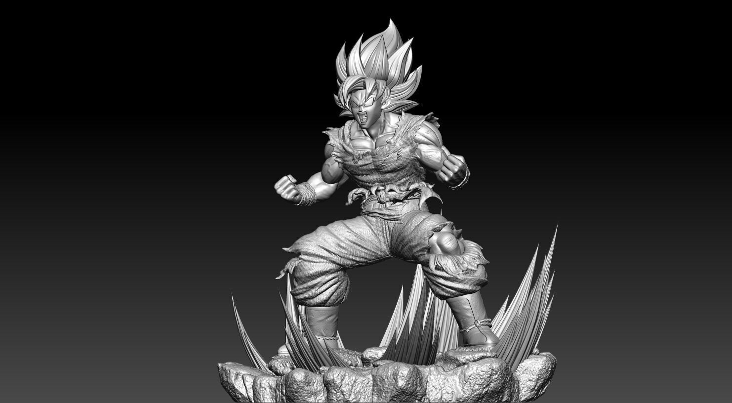 GOKU SSJ1 NAMEK SAGA 3D print model_16