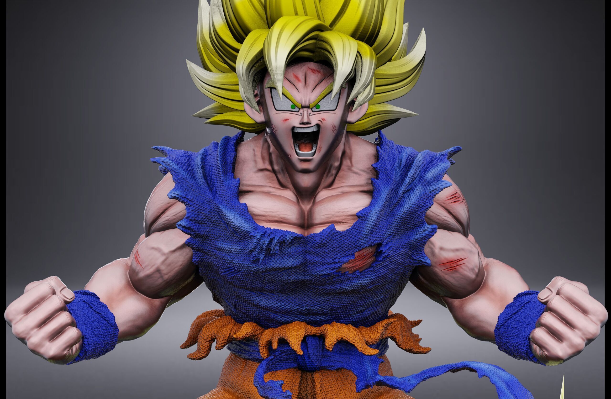 GOKU SSJ1 NAMEK SAGA 3D print model_5