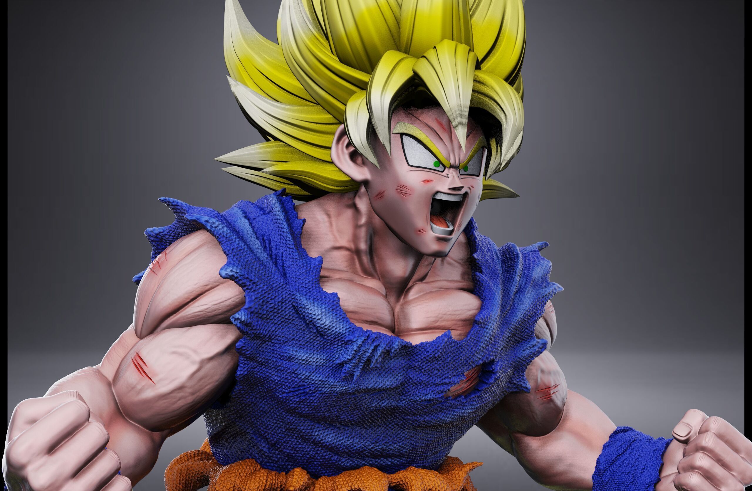 GOKU SSJ1 NAMEK SAGA 3D print model_7
