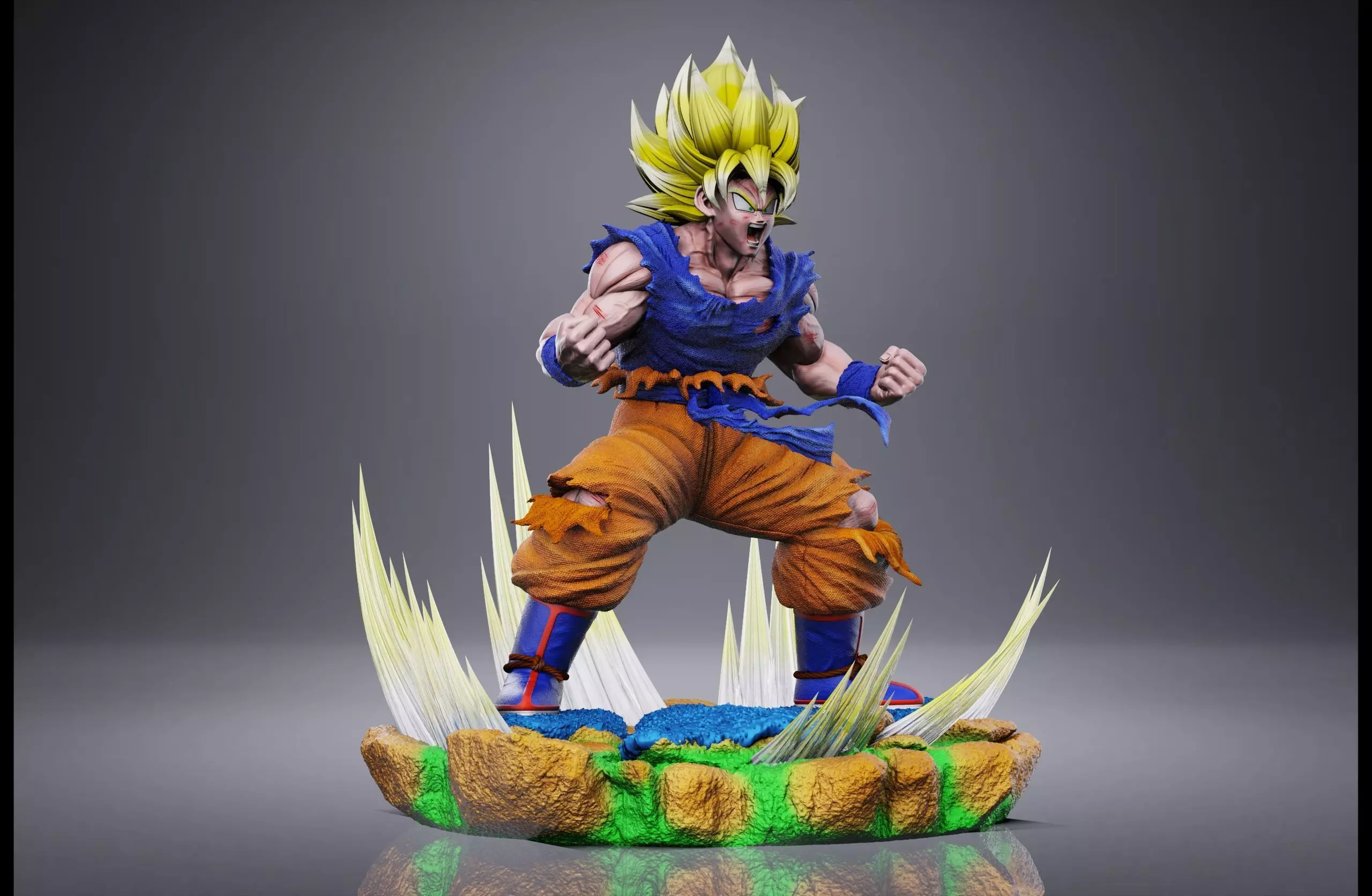 GOKU SSJ1 NAMEK SAGA 3D print model_0