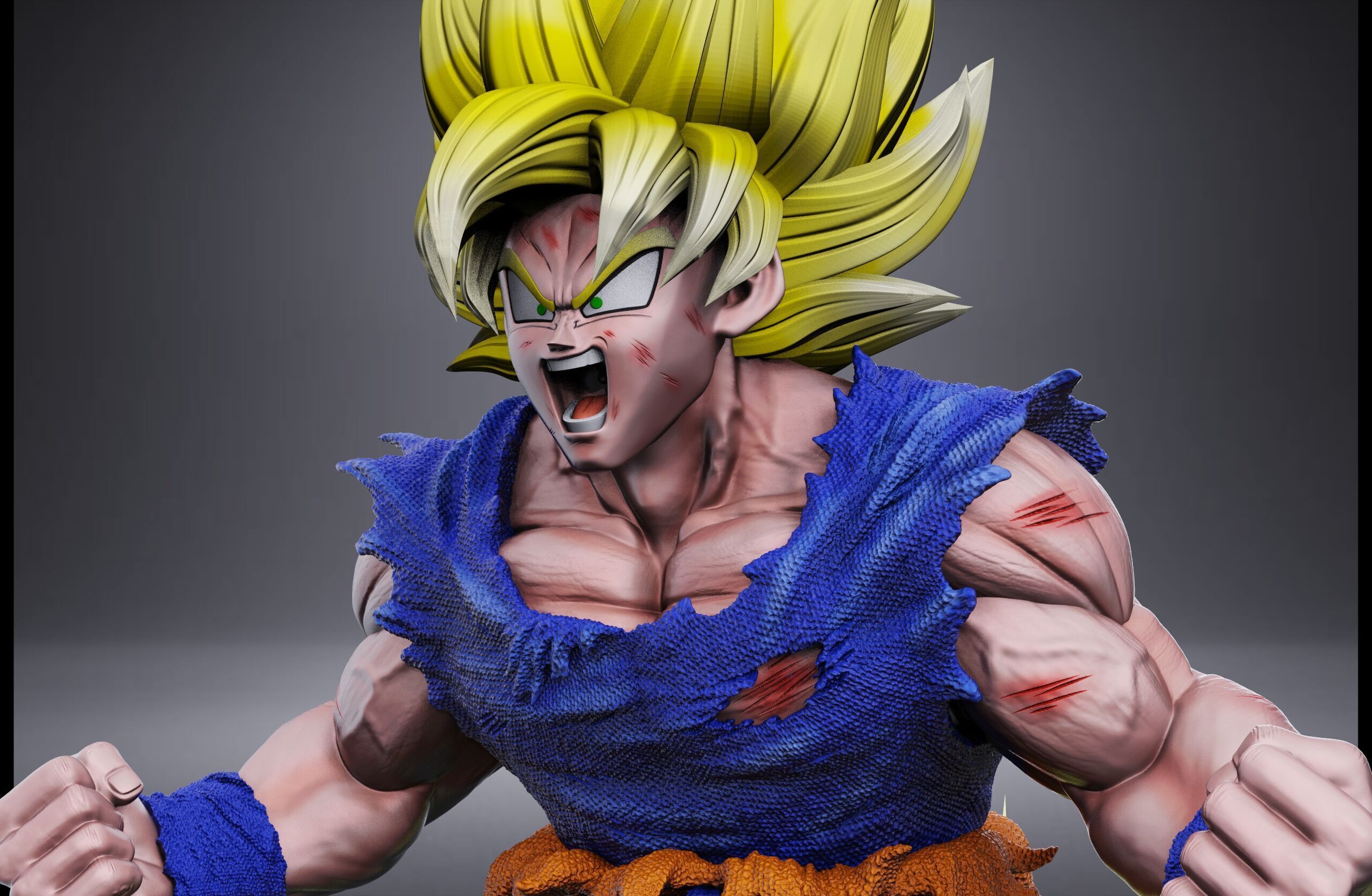GOKU SSJ1 NAMEK SAGA 3D print model_6