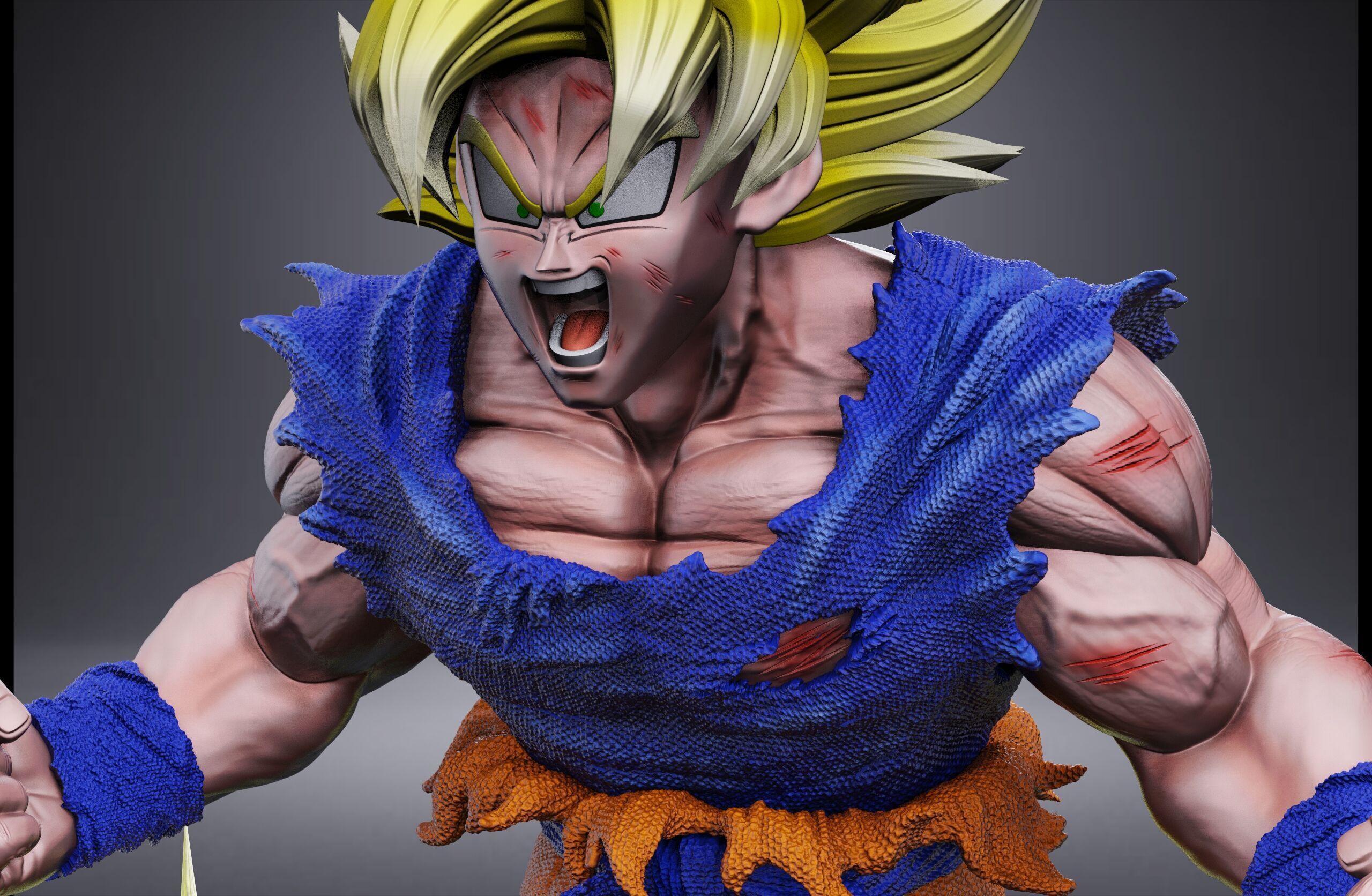 GOKU SSJ1 NAMEK SAGA 3D print model_10