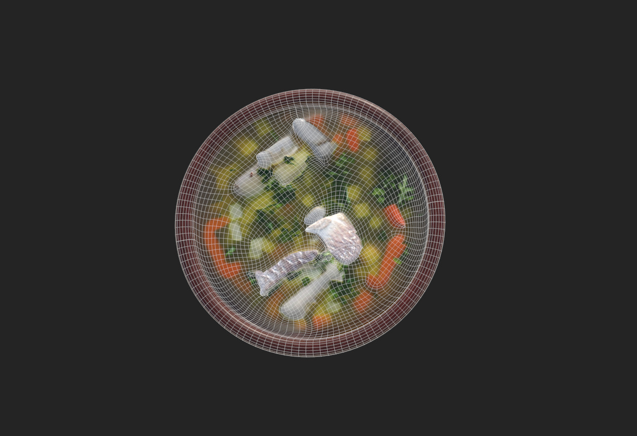 Fish Soup Low-poly 3D model_17