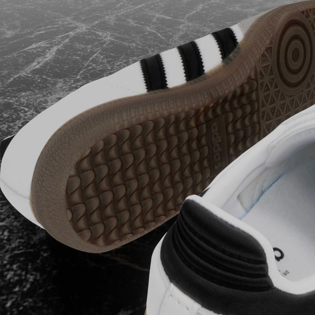 ADIDAS ORIGINALS SAMBA 3D SHOES Low-poly 3D model_8