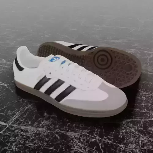 ADIDAS ORIGINALS SAMBA 3D SHOES Low-poly 3D model