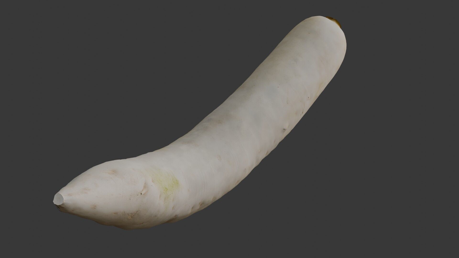 Realistic Daikon Radish 3D Scan Low-poly 3D model_7