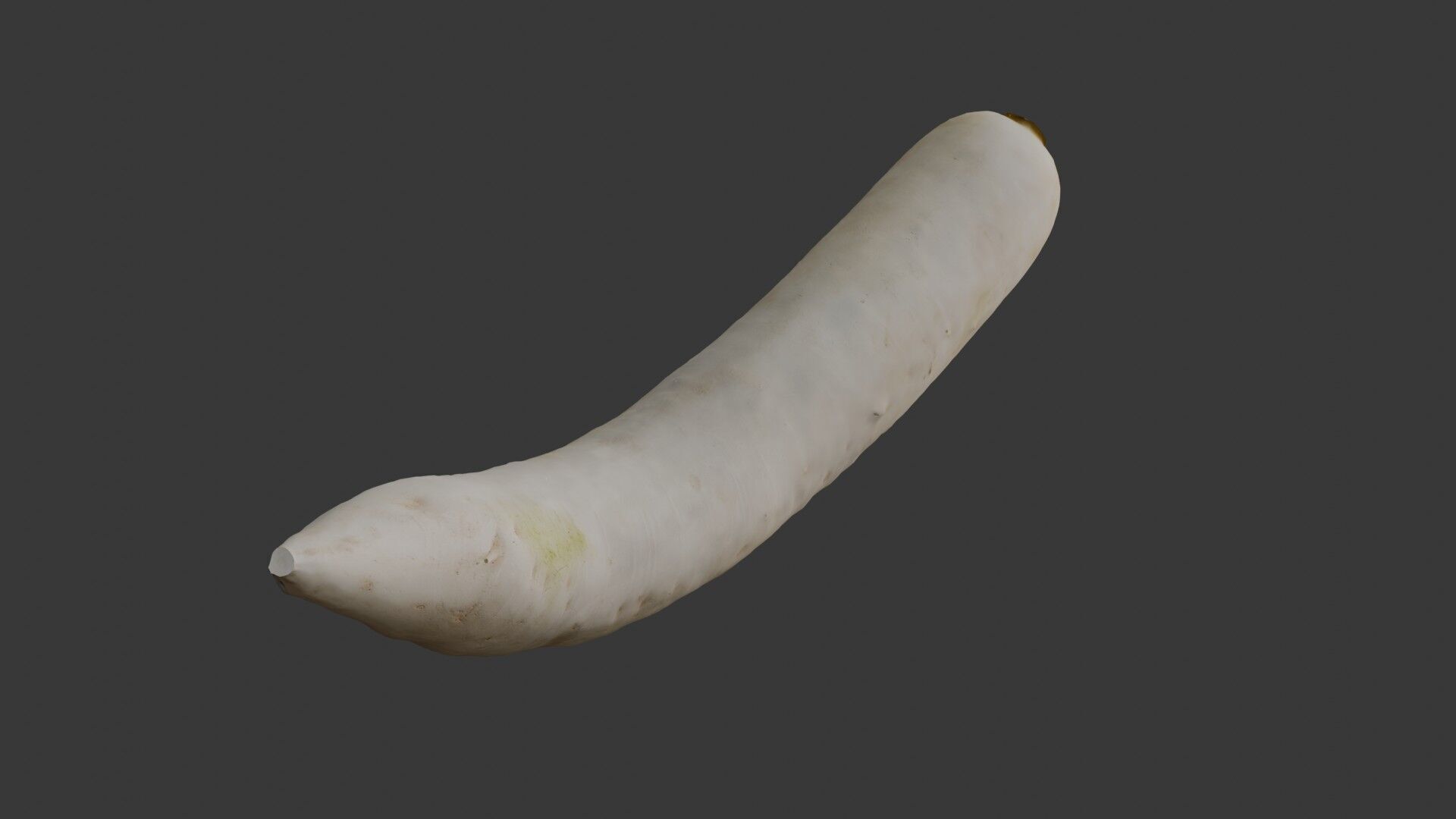 Realistic Daikon Radish 3D Scan Low-poly 3D model_3