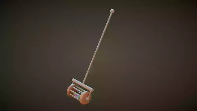 Wooden Toy Lawn Mower Toy