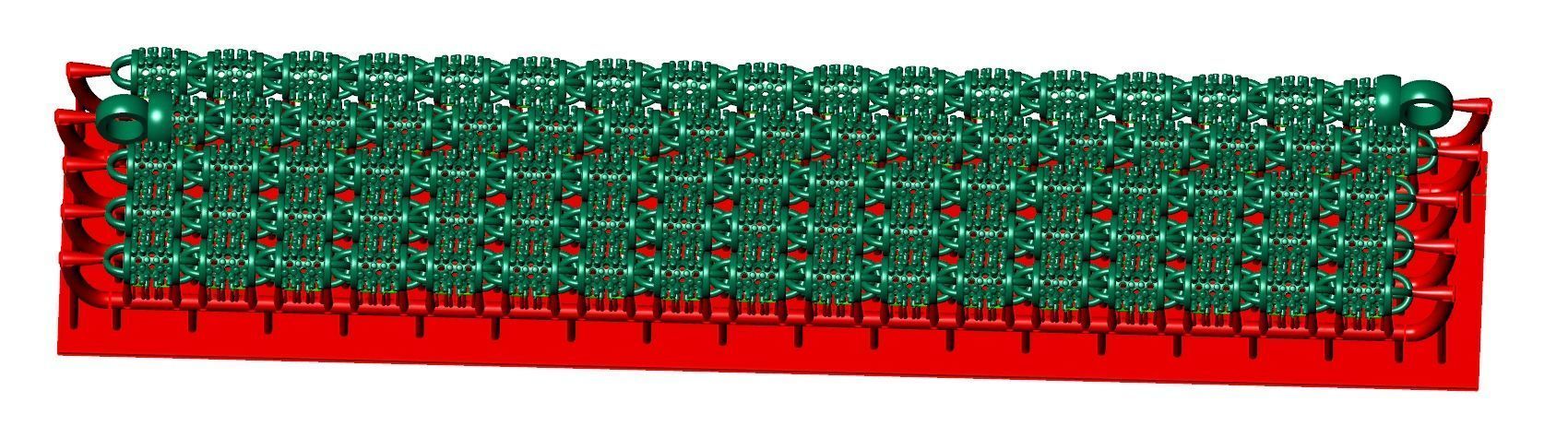 5 SIZE LINK CHAIN FOR NECKLACE WITH STONE 3D Model Collection_1