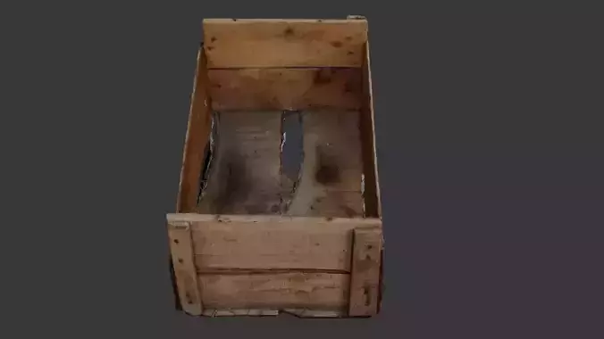 Old Wooden Crate 3D Scan