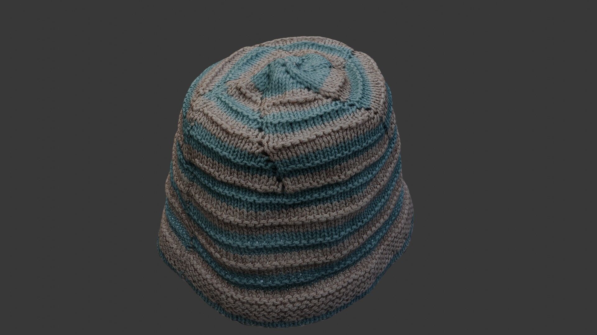 Knitted Beanie Hat 3D Scan Low-poly 3D model_5