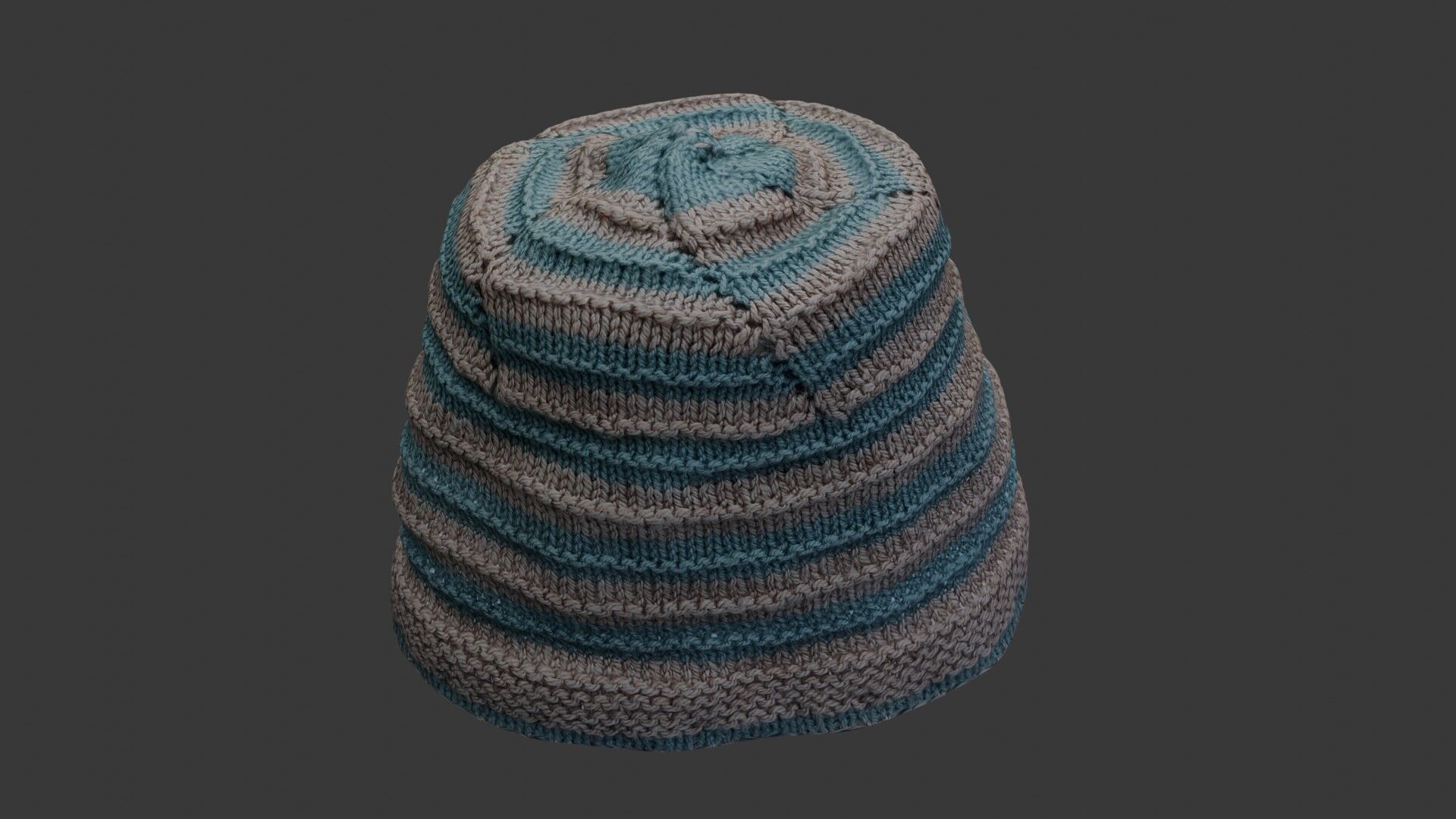 Knitted Beanie Hat 3D Scan Low-poly 3D model_4