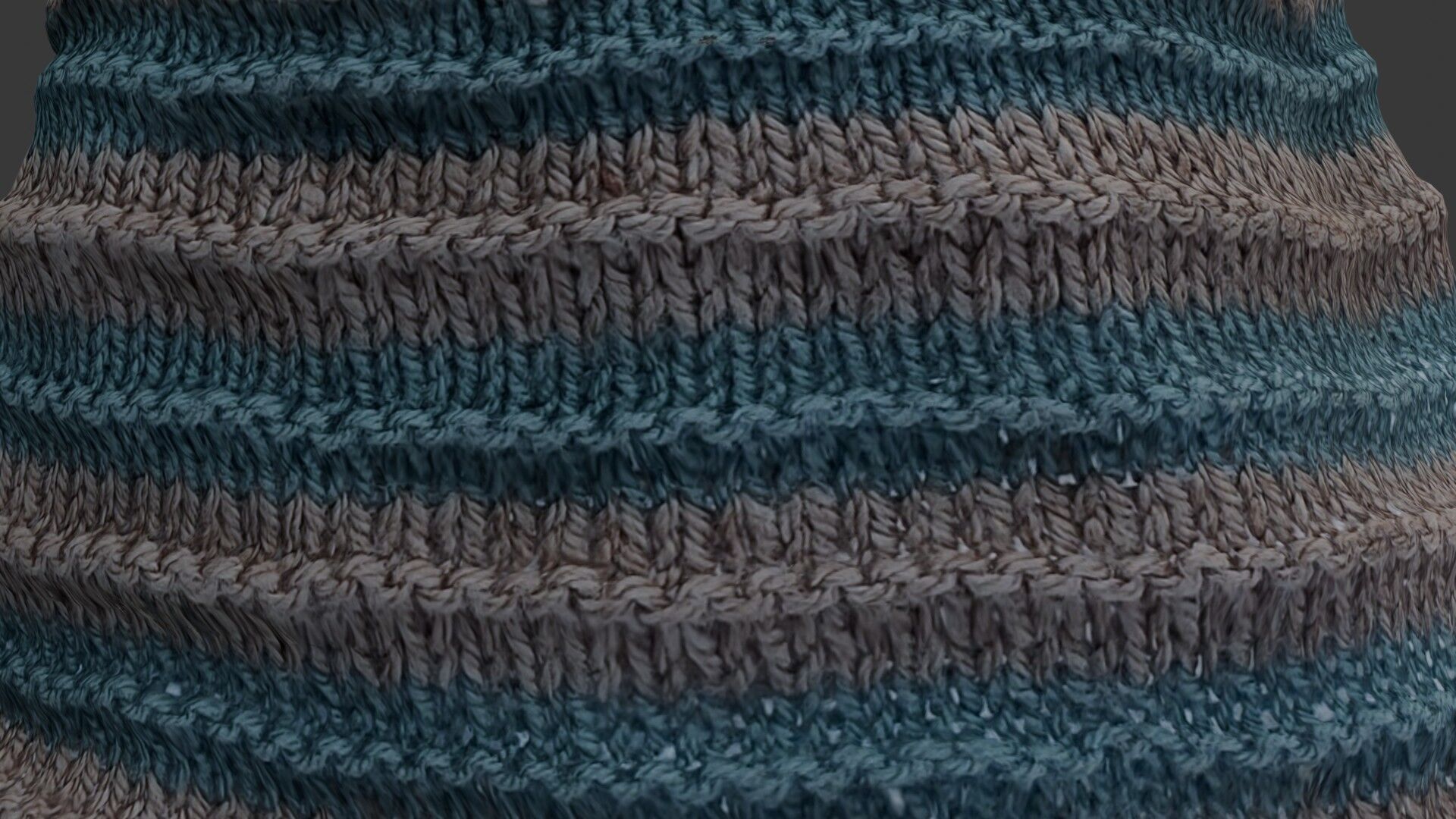 Knitted Beanie Hat 3D Scan Low-poly 3D model_3