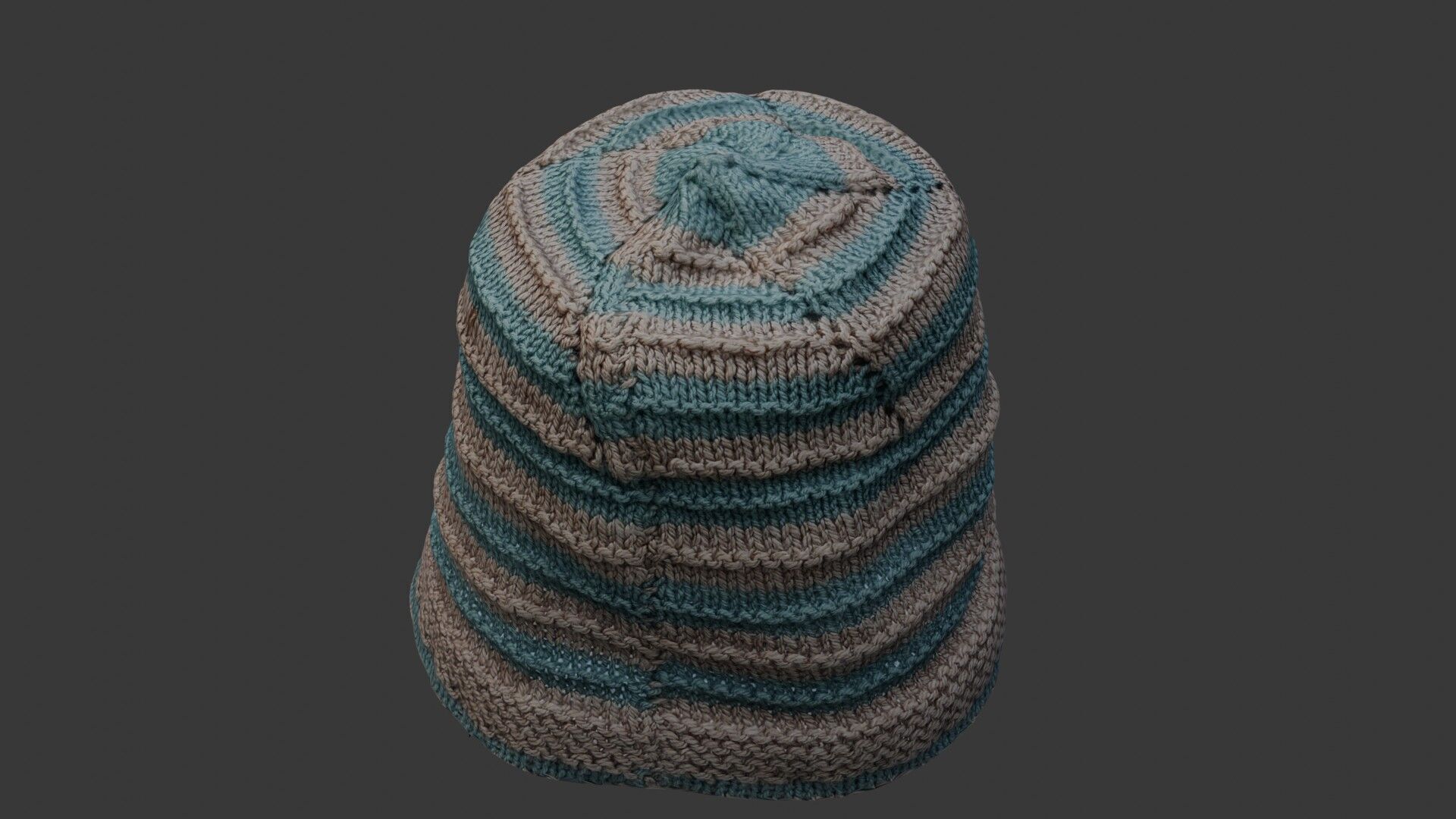 Knitted Beanie Hat 3D Scan Low-poly 3D model_6
