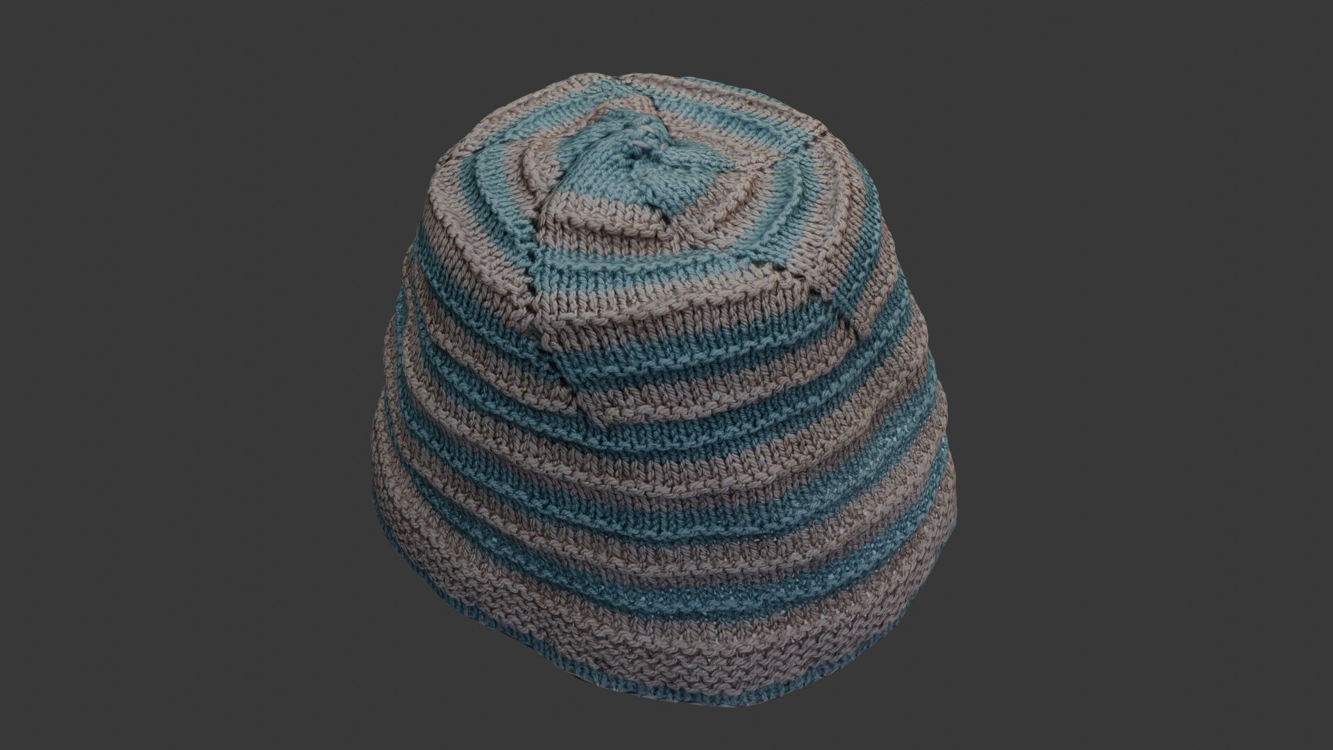 Knitted Beanie Hat 3D Scan Low-poly 3D model_1