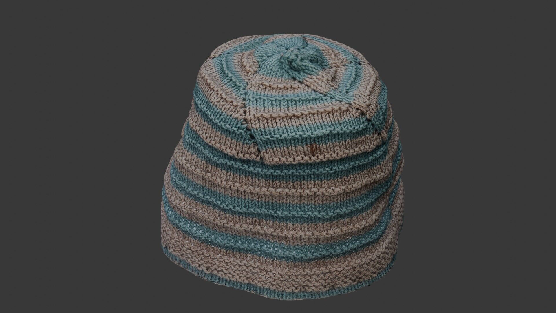 Knitted Beanie Hat 3D Scan Low-poly 3D model_7
