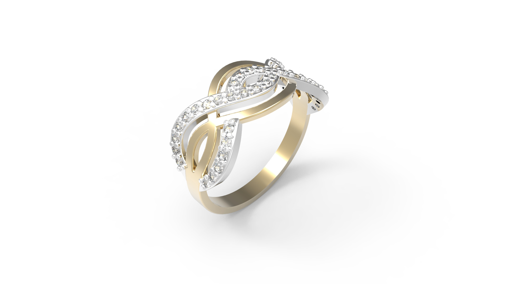 Luxury 3D Print Model  Elegant Ring Design 3D print model_1