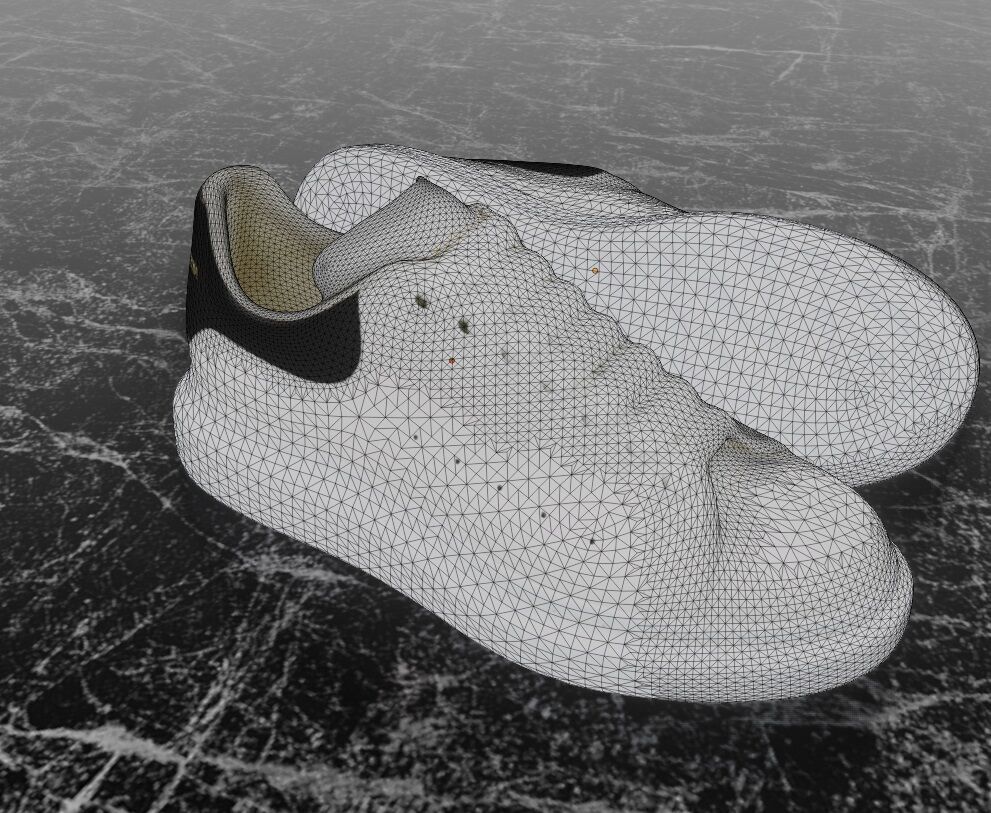 ALEXANDER MCQUEEN 3D SHOES - WHITE Low-poly 3D model_14