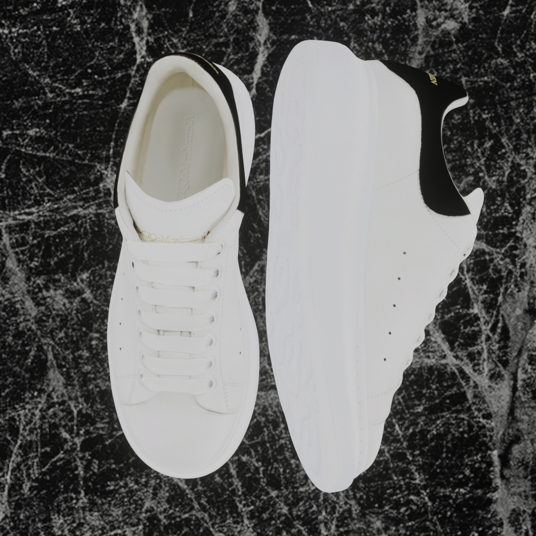 ALEXANDER MCQUEEN 3D SHOES - WHITE Low-poly 3D model_2