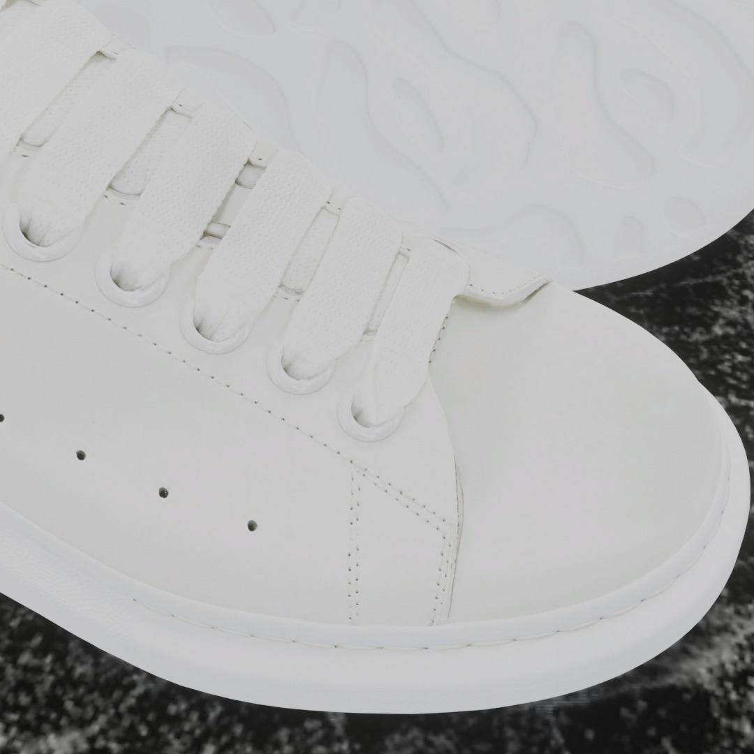 ALEXANDER MCQUEEN 3D SHOES - WHITE Low-poly 3D model_13