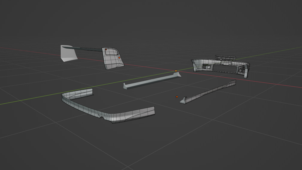 Toyota Chaser JZX100 TRD kit Low-poly 3D model_2