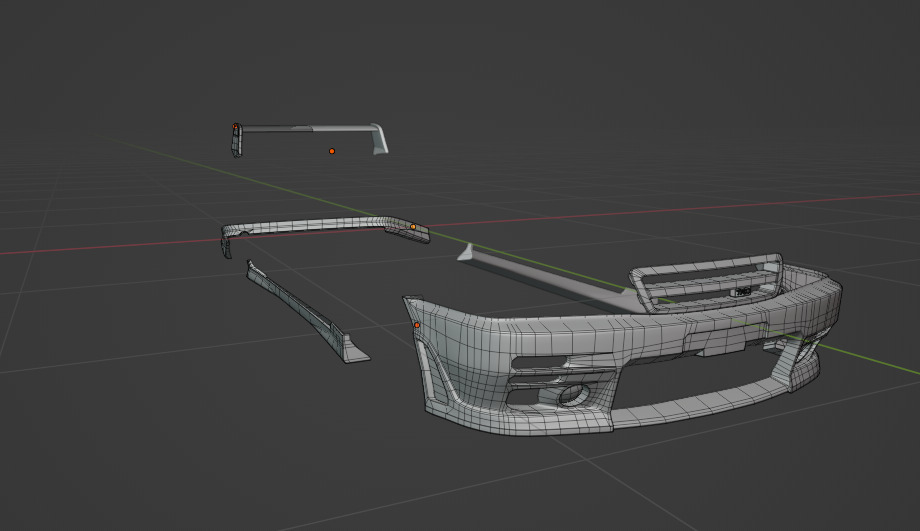 Toyota Chaser JZX100 TRD kit Low-poly 3D model_1