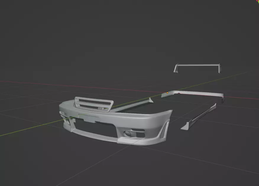 Toyota Chaser JZX100 TRD kit Low-poly 3D model_0