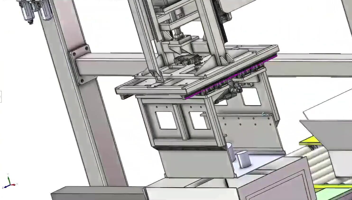 Automated Canning Machine with Robotic Handling System 3D model_4