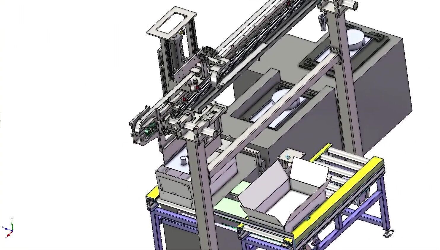 Automated Canning Machine with Robotic Handling System 3D model_1